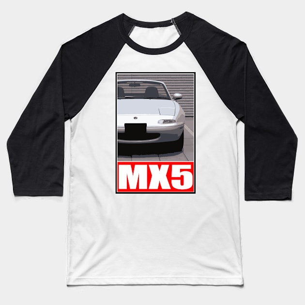 Mx5 Baseball T-Shirt by 5thmonkey